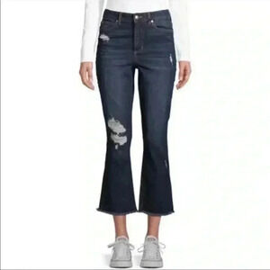 4/$25 NWT NOBO High Rise Crop Flare Blue Jeans Sz. 21